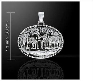 Elephant Herd Pendant TPD4081 - Jewelry